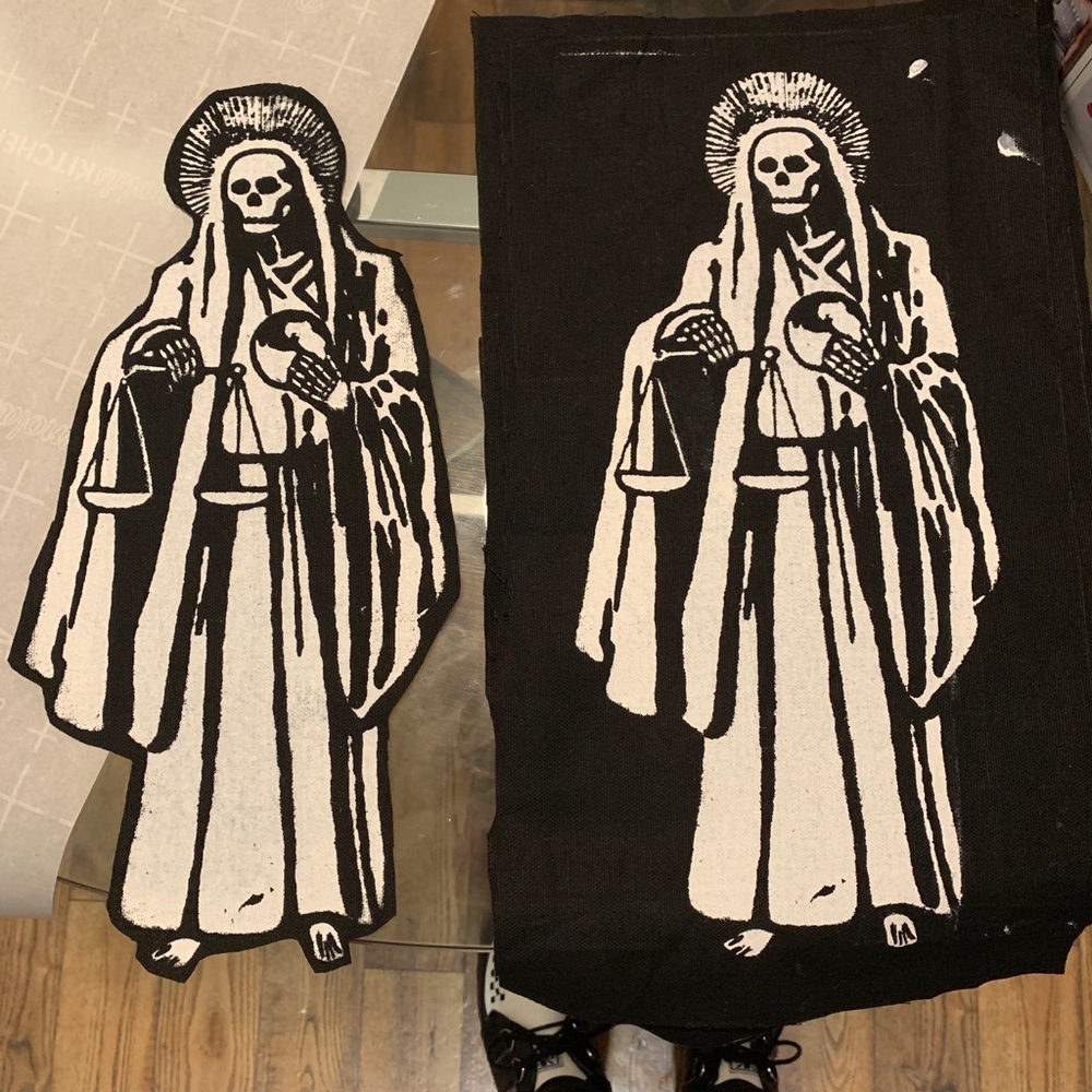 Santa Muerte back patch